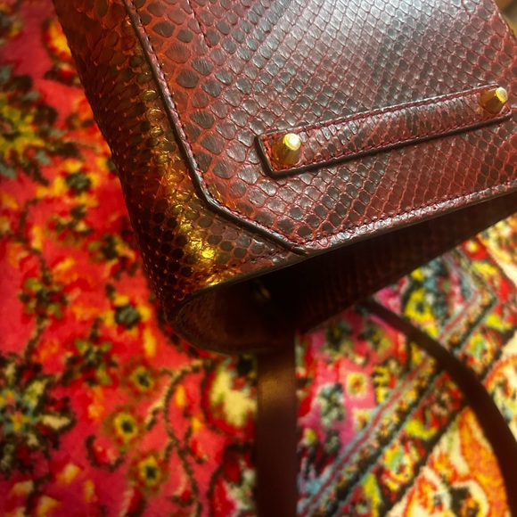 EUC Anya Hindmarch Python Ephson Leather Bag - Picture 6 of 8